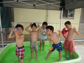 久しぶりの水遊び🎵