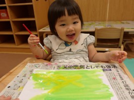 昨日の未満児さんの様子☆