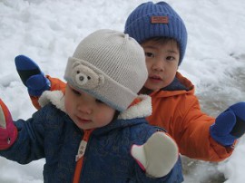雪遊び⛄