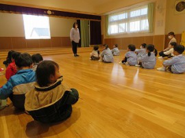 修了式と未満児さんの様子